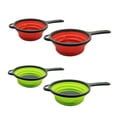 thumbnail image 3 of Yuarrent Aparatos de de cestas, lavabo para frutas y verduras, colador de limpieza plegable, organizador de cocina, herramientas de almacenamiento Cocina y Comedor Verde Pequeño Yuarrent HA076767-03, 3 of 6