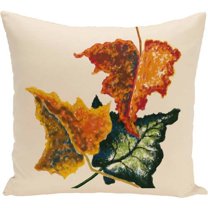Simply Daisy 16" x 16" Autumn Colors Flower Print Pillow