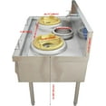 thumbnail image 6 of EQCOTWEA Commercial High Fire Gas Stove LPG Cooking Stove Double Burner Stainless Steel, 6 of 9