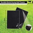thumbnail image 3 of Birdie Golf: Birdie Bath - Black Magnetic Golf Towel, Premium Microfiber, Deep Waffle Pockets, Strong Magnet, 25lb Pull, Superior Water Absorption, 3 of 9
