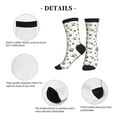 thumbnail image 6 of Crew Socks for Women Men, cartoon bees funny white cute  Moisture Running Athletic Football Striped Socks Cushion Tube Socks, 6 of 7