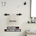 thumbnail image 3 of JQK Toallero de bronce frotado con aceite de 12 pulgadas de acero inoxidable 304 de 0.031 in de espesor, toallero de baño, soporte de pared, longitud total de 15 pulgadas TB110L12-ORB, 3 of 5
