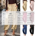 thumbnail image 3 of TEAJOPSUU Women's Silky Satin Joggers Drawstring Elastic Waist Side Pants with Pockets Elegant Lounge Tapered Legs Pants Pink, 3 of 9