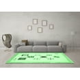 thumbnail image 3 of Ahgly Company Indoor Rectangle Solid Emerald Green Modern Area Rugs, 8' x 10', 3 of 4