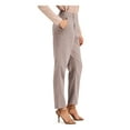 thumbnail image 3 of ALFANI Womens Beige Pleated Zippered Stay-put Slim Fit Wear To Work Pants 4, 3 of 4