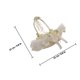 thumbnail image 2 of unbranded Canasta Beige Con Asa Delicada Y Encaje Para Ceremonias De, 2 of 8