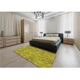 thumbnail image 4 of Ahgly Company Indoor Square Patterned Dark Yellow Green Area Rugs, 5' Square, 4 of 6