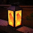 thumbnail image 6 of Outdoor Hanging Solar Lanterns, Solar Powered LED Cardinal Lights, Waterproof Garden Light with Red Bird Pattern Table Patio Yard Pathway Decor, 6 of 7