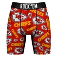 thumbnail image 2 of Men's Rock Em Socks Kansas City Chiefs All-Over Logo Underwear and Crew Socks Combo Pack, 2 of 3