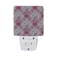 thumbnail image 3 of LED Sensor Night Light Auto On/Off Dusk to Dawn Lamp for Bedroom Hallway Bows and Wildflowers Pattern 2 Pack, 3 of 7