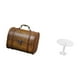 thumbnail image 4 of Estuche organizador de joyas,Organizador de joyas de madera para mujeres,hombres y niñas,Caja de almacenamiento decorativa con tapa abatible para guardar objetos pequeños.,Escritorio redondo, 4 of 7