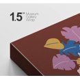 thumbnail image 4 of PixonSign Canvas Print Wall Art Purple, Blue, White Leaves in Vase Floral Wilderness Illustrations Modern Art Rustic Colorful Multicolor Ultra for Living Room, Bedroom, Office - 24"x36", 4 of 5