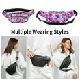 thumbnail image 2 of Unique Bargains 1 Pc Fanny Pack Bears Print Waist Bag Purple, 2 of 6