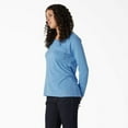 thumbnail image 3 of Dickies Women's Cooling Long Sleeve Pocket T-Shirt, Azure Blue, XS, 3 of 5