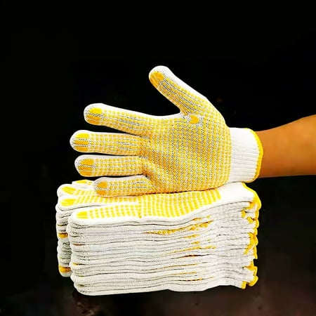 

Thickened Wear Protection Dot Dip Adhesive Anti - Slip Bead Gloves 600G