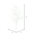thumbnail image 2 of Vickerman 37" White Glitter Ball Artificial Christmas Spray. Includes 6 sprays per pack., 2 of 3