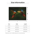 thumbnail image 5 of Rateoe Hybrid Parrot in the Forest Pattern Flannel Throw Blanket, Ultra-soft Blanket for Bed, Couch, Car, Hypoallergenic Anti-pilling blanket-50"x40"(Horizontal), 5 of 6