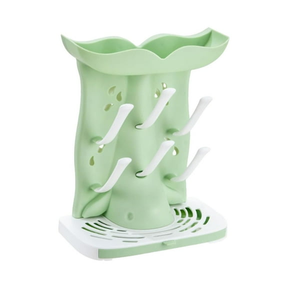 XKHHLH Baby Bottle Drying Rack, Bottle Dryer Holder Space Saving Standing Bottle Drying Rack for Countertop Kitchen Organize Bottles & Baby Accessories Brushes Pacifiers and Pump Part