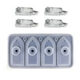 thumbnail image 3 of Homerr Ice Tray with Funnel Lid Ship Silicone Ice Cube Tray with Funnel Lid 4 Cavities Food Grade Summer Cocktail Whiskey 3D Boat Ice Maker Kitchen 4 Cavities FIce Cube Tray, 3 of 8