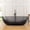 Transparent Gray, variant on MEDUNJESS 69" Resin Stone Freestanding Bathtub, Transparent Gray Soaking Tub Solid Surface Modern Tubs with Pop Up Drain