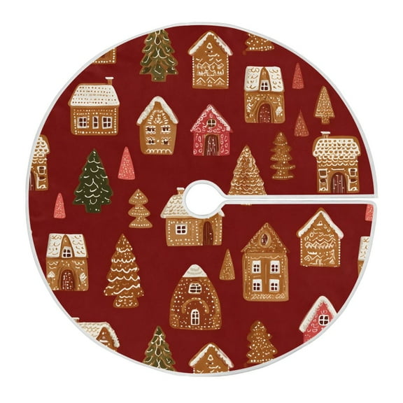 Ryvnso Christmas Tree Skirt Christmas House Trees Xmas Tree Skirts Ornament Home Decorations 35.4"