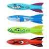 Play Day Diving Torpedoes 4-Pack Kids Pool Dive Toys Underwater Summer Family Fun, Ages 3+