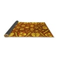 thumbnail image 2 of Ahgly Company Indoor Round Abstract Yellow Modern Area Rugs, 8' Round, 2 of 4
