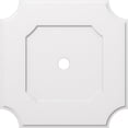 thumbnail image 1 of Ekena Millwork CMP34LE-03000 34 Po OD x 3 Po ID Carré Locke Architectural Grade PVC Contemporain Médaillon de Plafond, 1 of 1