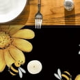 thumbnail image 5 of Smile Bee Sunflower Table Runner for Spring Summer 13 x 48, Black, 5 of 8
