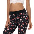 thumbnail image 2 of HDE Women’s Capri Pajama Pants Sleepwear Sleep Pants Large Wine Glasses, 2 of 8
