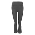 thumbnail image 4 of JJHGVB High Waisted Flare Leggings Flared Yoga Pants Flare Leggings No Front Seam Comfy Pants Women Womens Flare Pants Work Trousers for Women Ladies Pants Dark Gray 2XL, 4 of 9