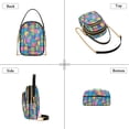 thumbnail image 3 of FORMRS Crossbody Bag for Women Quilted Travel Shoulder Cell Phone Purse with Chain Strap Handbag, Colorful Geometric Pattern, 3 of 7