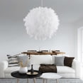 thumbnail image 4 of Nordic Feather Pendant Ceiling Light E27 Kitchen Hanging Lamp Fitting Decor 50cm, 4 of 8