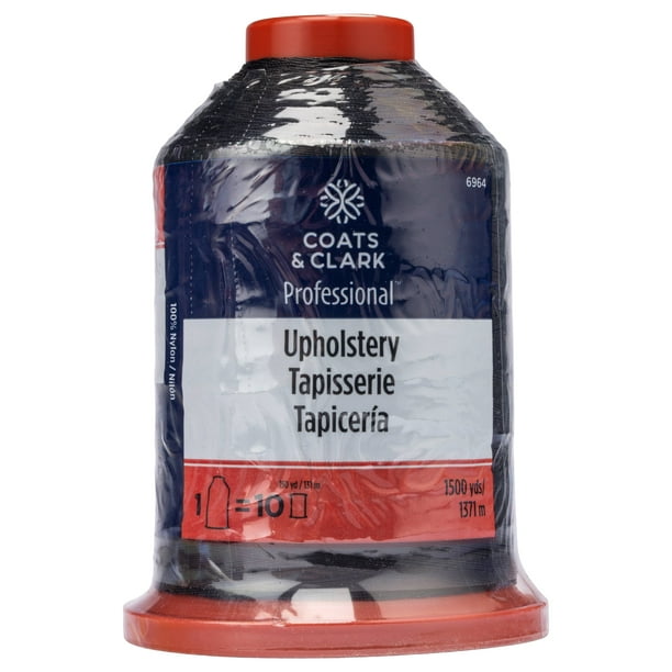 Coats & Clark™ Professional Upholstery Black Nylon Thread, 1500 Yards 15 Weight