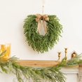 thumbnail image 6 of BNNG Beaded Greenery Wreath with Hanger Sash - 20 Inch Natural Greenery Wreaths Boho Wall Hanging Decoration for All Season Bedroom Room Rustic Farmhouse Home Indoor Outdoor Window Decor, 6 of 8