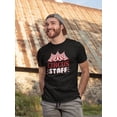 thumbnail image 2 of Smartprints Mens Graphic Tee Black - Circus Staff 100% Cotton Regular Fit, 2 of 4