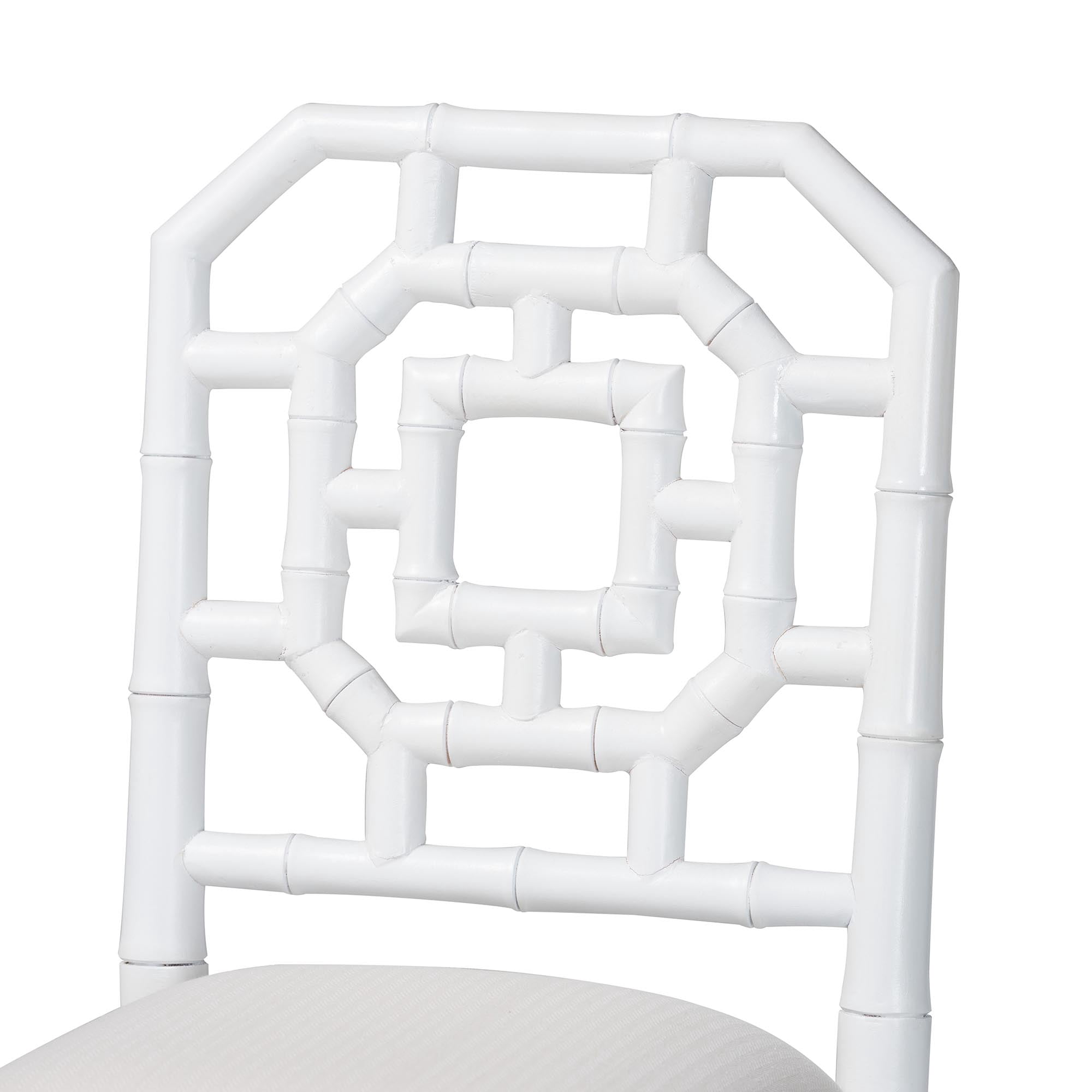 bali & pari Boone Boho Counter Stool, Counter Height 25.6", White
