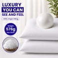 thumbnail image 4 of Lux Decor 20x20 Pillow Inserts 4 Pack White – Hypoallergenic Square Form Throw Pillow Insert, Indoor Decorative Pillows for Sofa, Couch, Bed & Floor Pillow, 4 of 12