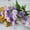 Purple, variant on Darzheoy Artificial Flower White Carnations Flower and Green Leaf for Home Party, Bridal Wedding Holding Flowers Festival Decor with 20 Per Bunch Flower