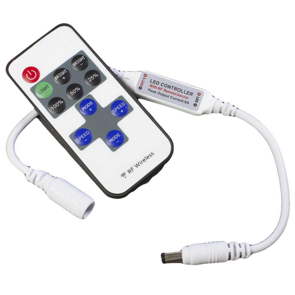 LEDupdates LED Light Wireless Remote Dimmer with Inline DC connector