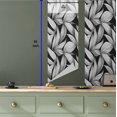 thumbnail image 5 of Ambesonne Floral Peel & Stick Wallpaper for Home, Achromatic Tone Leaves Print, 13"x36", Black and Pale Grey, 5 of 5