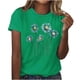 thumbnail image 1 of Fiudx Ofertas Relámpago Camiseta Estampada de Manga Corta con Cuello Redondo Informal para Mujer, 1 of 2