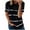 Black, variant on Women's Casual Tops Striped Casual Loose Fit Curved Hem Short Sleeve Shirts Summer Crew Neck Blouses (M, White)