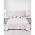 thumbnail image 3 of Pink Spring Floral Twin XL Size Down Alternative Comforter,Lightweight Comforter Quilt Bedding Set with Pillow Shams Elegant Watercolor Summer Botanical All Seasons Bed Comforter Duvet Insert 68"x98", 3 of 7