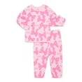 thumbnail image 5 of Barbie Baby Girls Bubble Sleeve Printed Sweatshirt and Joggers Set, 2-Piece, Sizes 0/3M-24M, 5 of 10