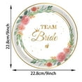 thumbnail image 3 of Flower Themed Party 9-Inch Plates, Large Floral Style Dinnerware, Main Tableware, Elegant Gathering Supplies, Botanical for Events and Special, 3 of 4