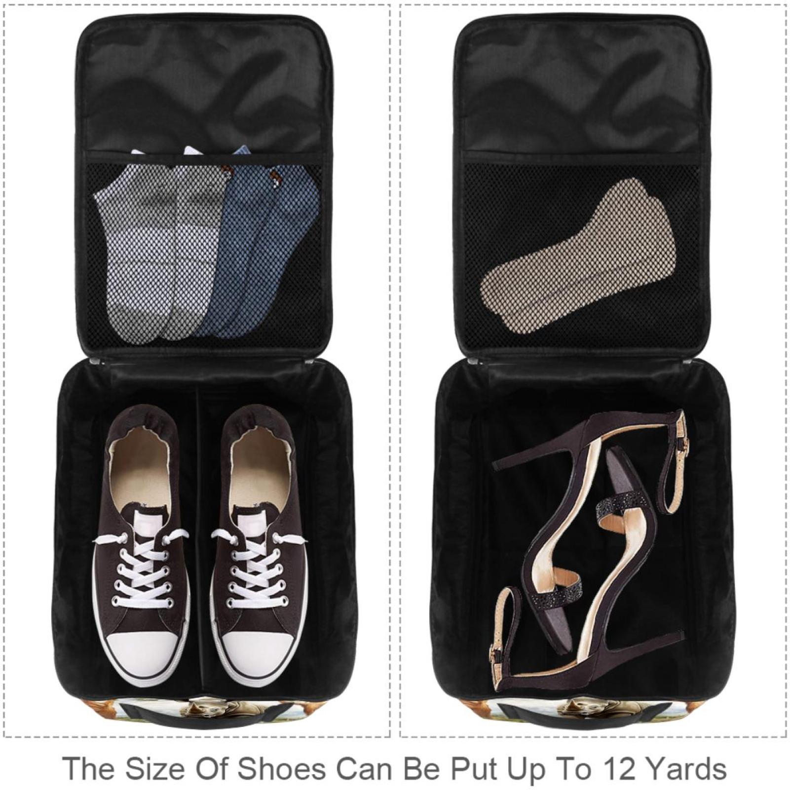 Rhinoceros Polyester Shoe Box Organizer, 23x31cm/9x12in, Closet Storage Container for Shoes, Time-Saving Solution for Neatly Storing Footwear