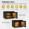 thumbnail image 4 of Costway 1.0 Cu Ft Electronic Digital Security Safe Box W/ Keypad & Key for Home Office, 4 of 10