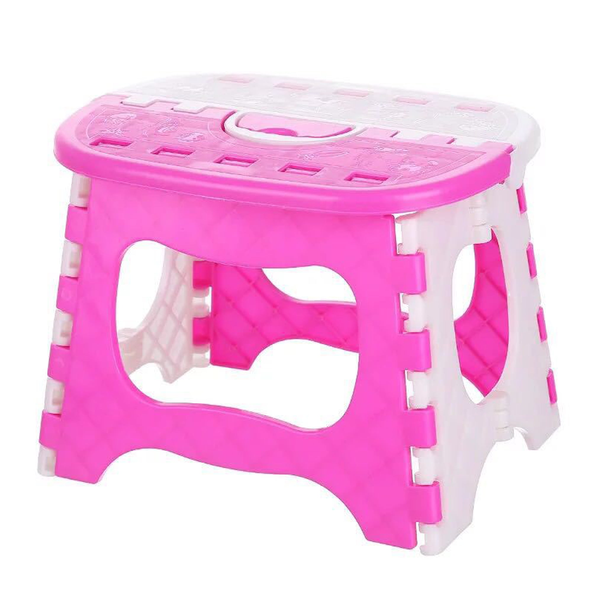 Dewadbow Folding Home Kids Children Plastic Step Stool Chair Bench