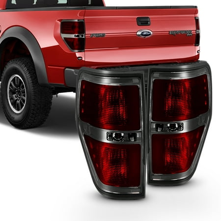 Fit Smoked 2009-2014 Ford F150 F-150 Tail Lights Lamps L+R 09-14